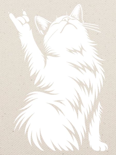 Rock Katze – Devil Horns Silhouette