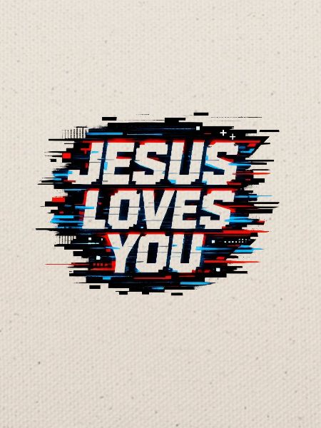 Jesus liebt dich Glitch