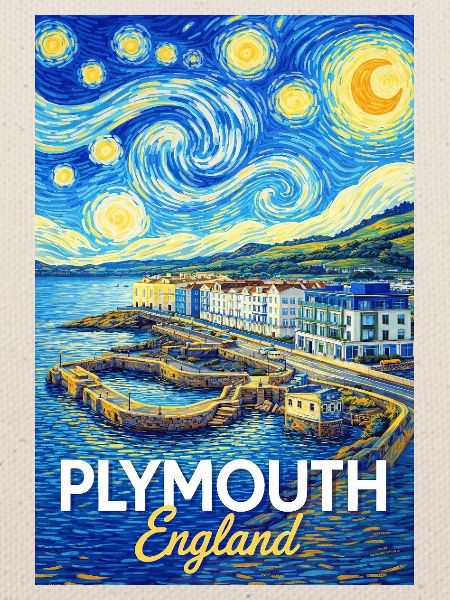 Plymouth England Küsten-Impression