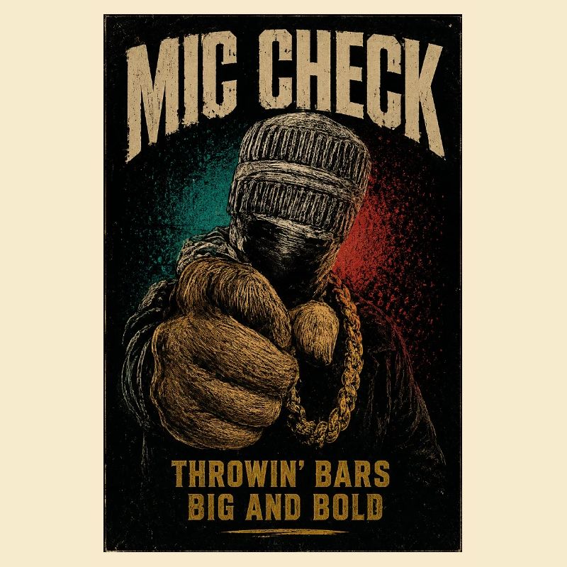 Mic Check Bold Throwin' Bars