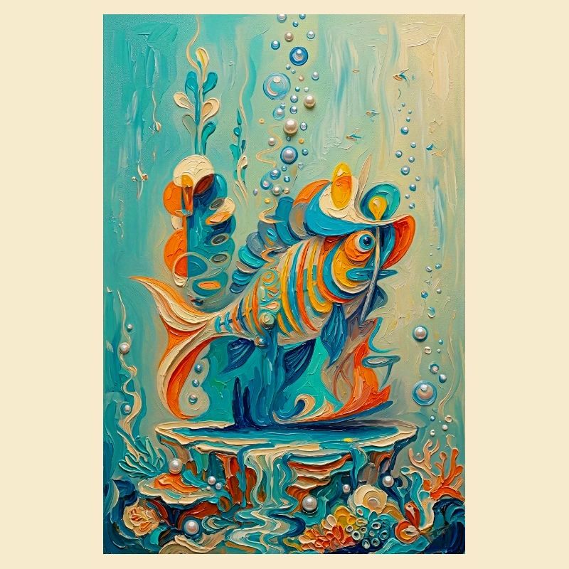 Koi-Unterwasser-farbenfrohe Kunstwerke