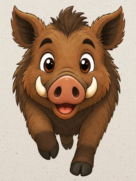 Wildschwein läuft