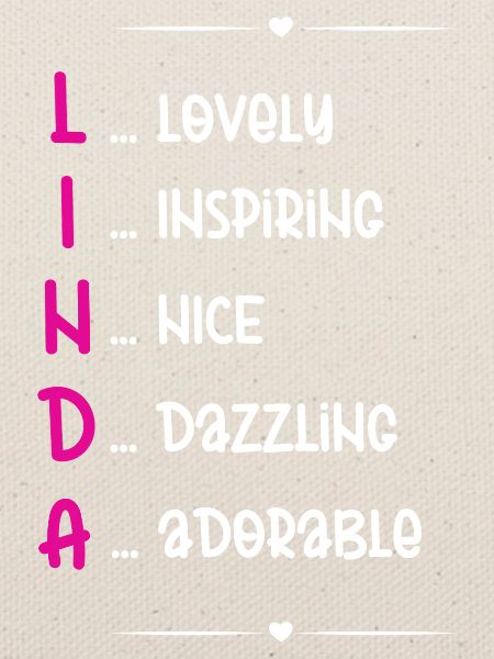 Linda Name Akrostichon