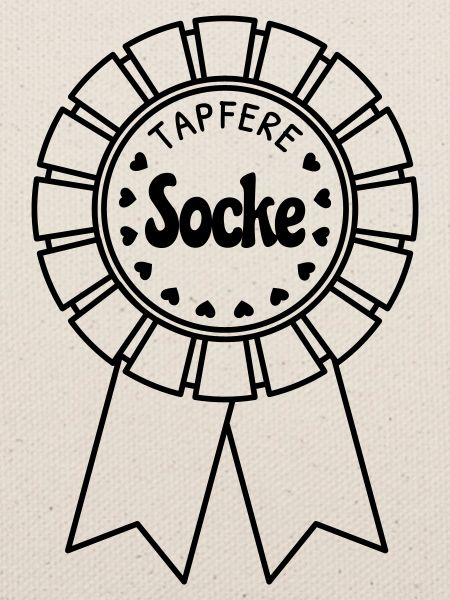 Tapfere Socke