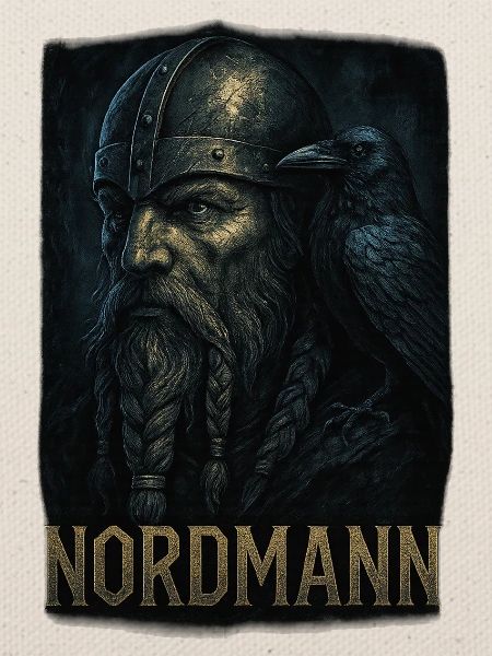 Nordmann mit Rabenbegleiter