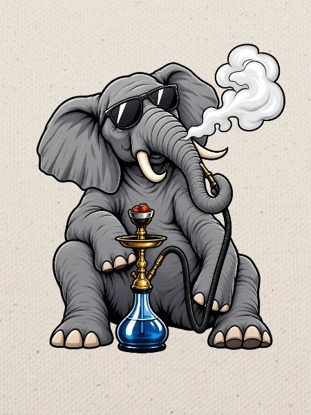 Elefant mit Shisha