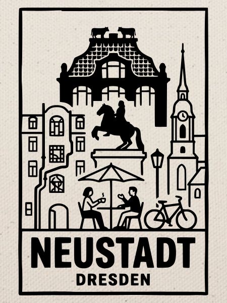 Dresden Neustadt Silhouette