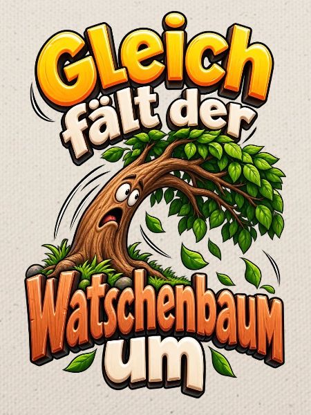 Gleich fällt der Watschenbaum