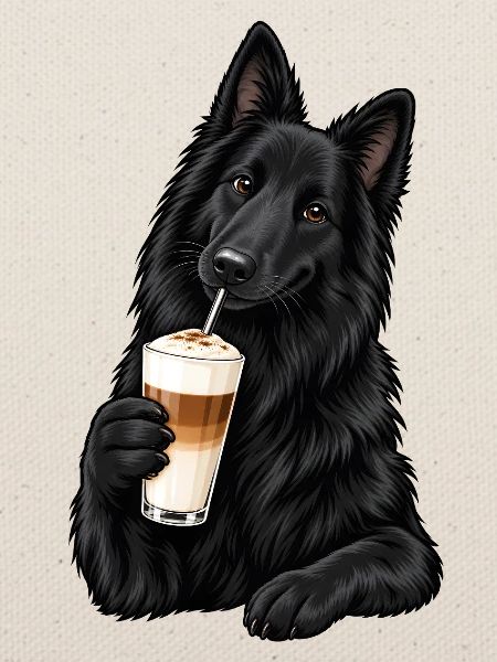 Groenendael mit Latte Macchiato