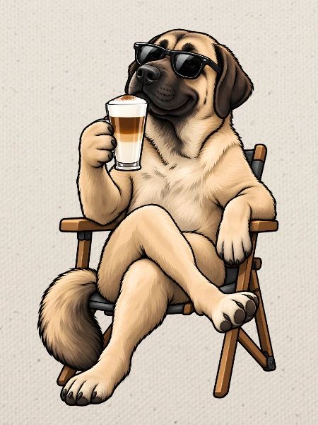 Kangal mit Latte Macchiato