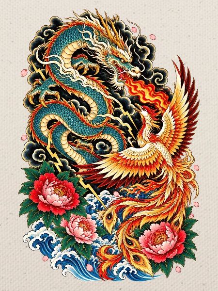 Drache und Phönix in Molten