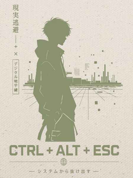 Ctrl+Alt+Esc Stadt-Silhouette