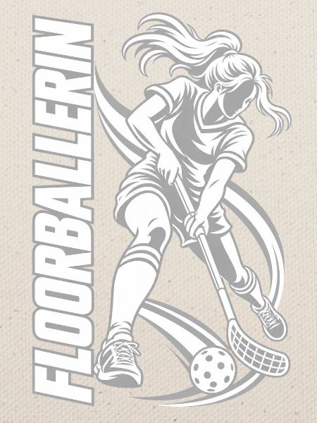 Floorball Spielerin Grafik