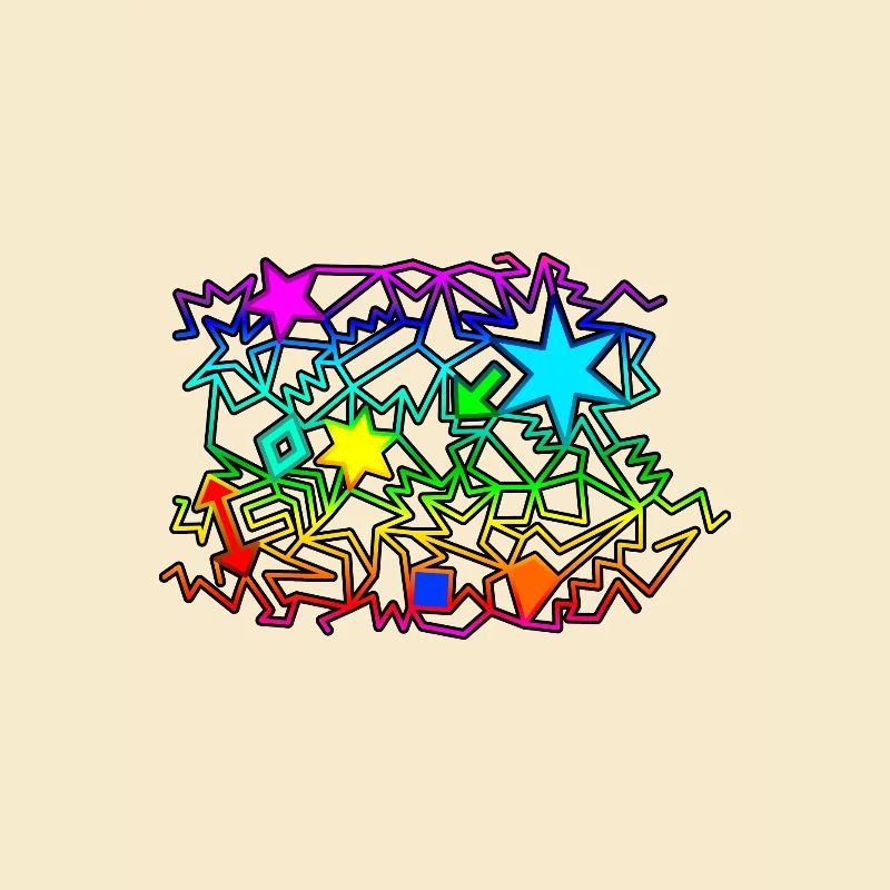 colorful graphic objects