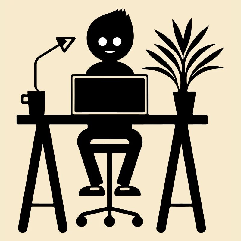 Arbeiter Computer Job Lernen