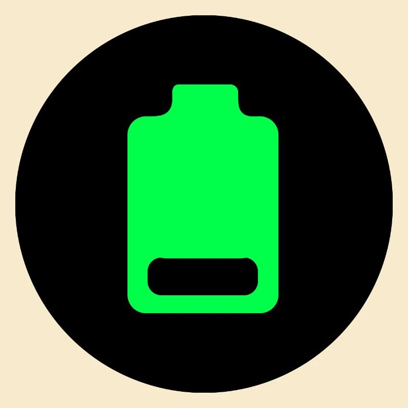 Runde schwache Batterie