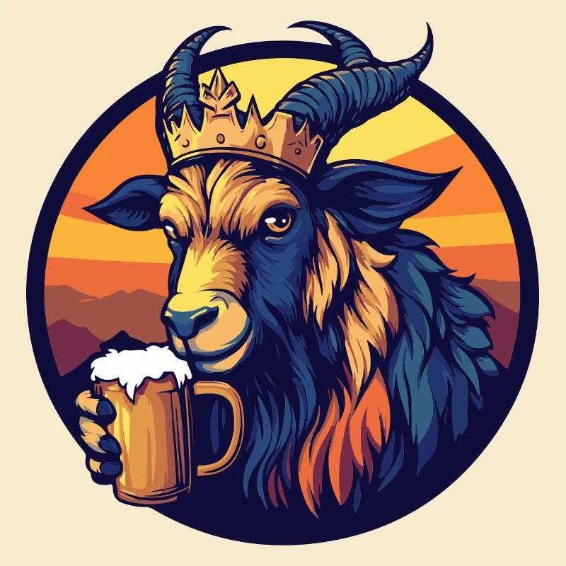 Bergziege Bier Comic