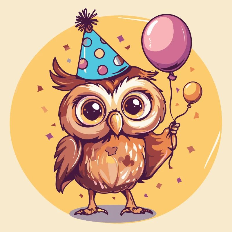 Eule Geburtstag Comic