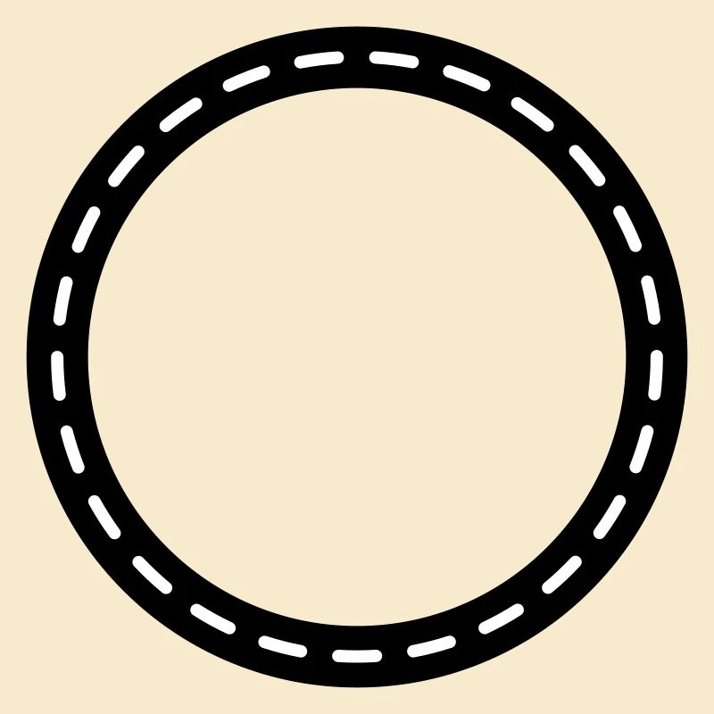 Kreis Kontur Leer