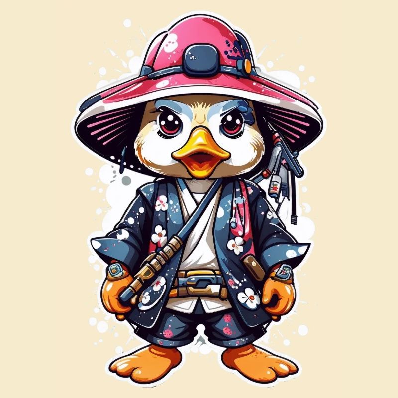 Quack-tastic Samurai Adventures: Cute Samurai Duck
