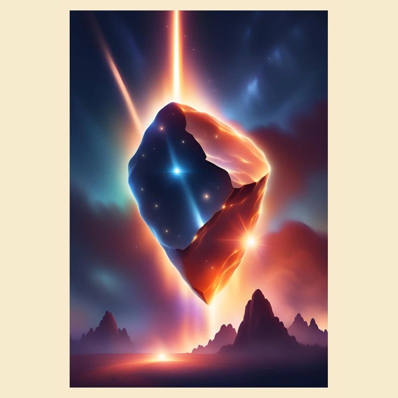 Awesome meteor falling down