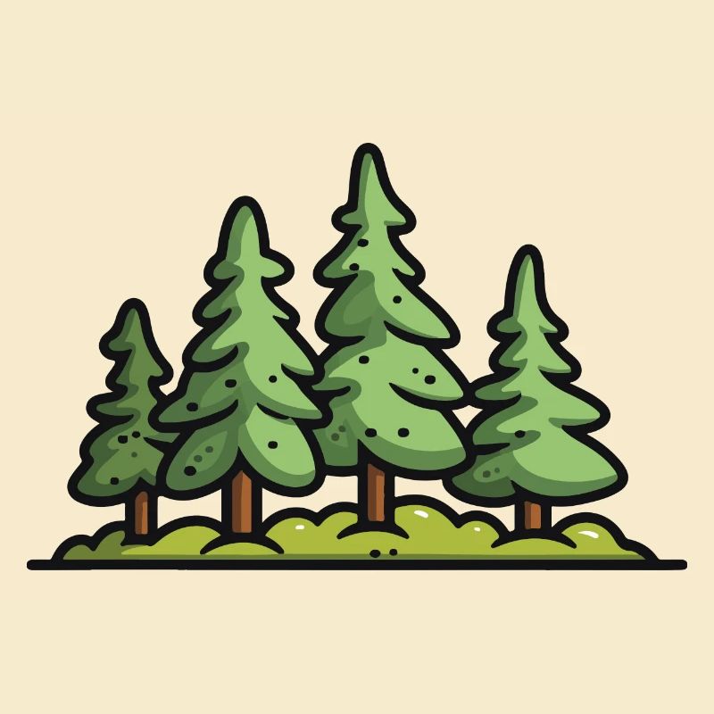 Forest, Trees, Nature
