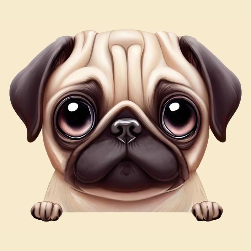 Wunderschönes Mops-Design
