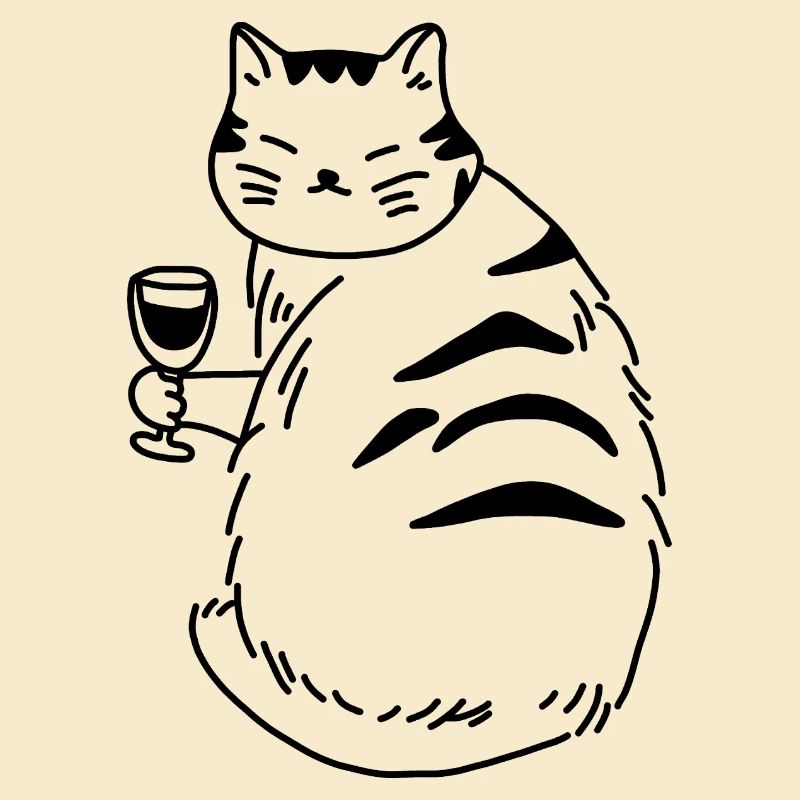 Alcool de vin de chat