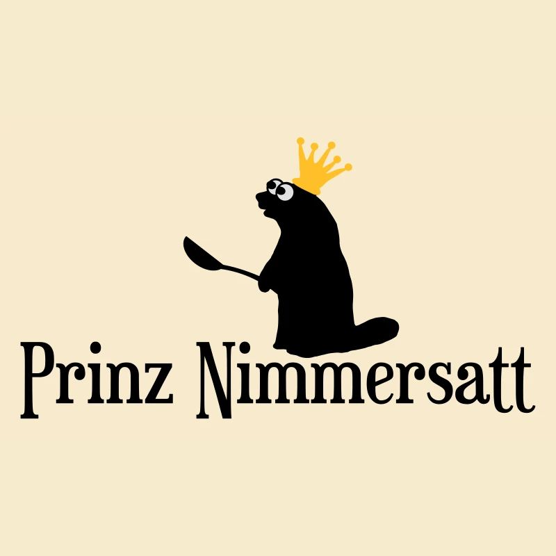 Prinz Nimmersatt mit Krone