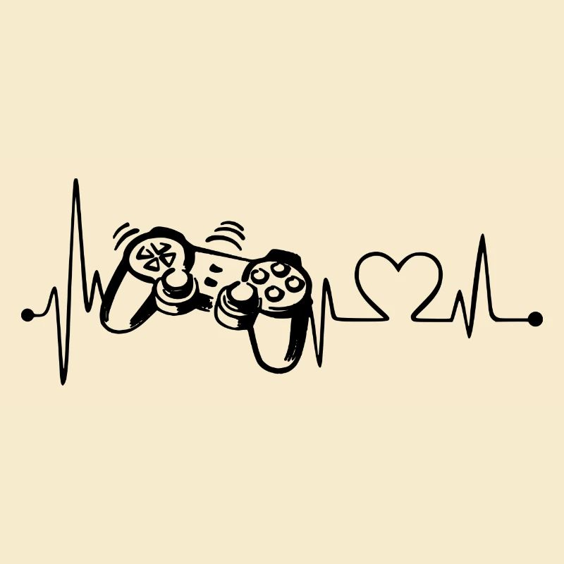 Heartline / Heartbeat - Game Controller black