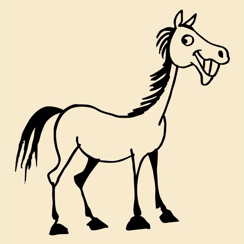lustiges Pferd
