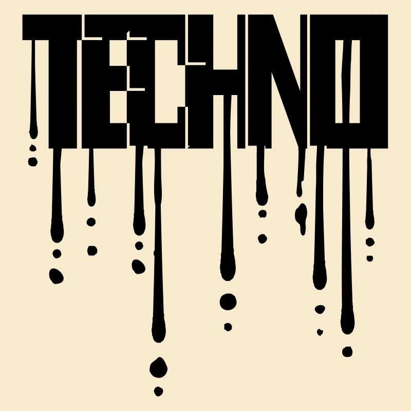 Gouttes de techno graffiti
