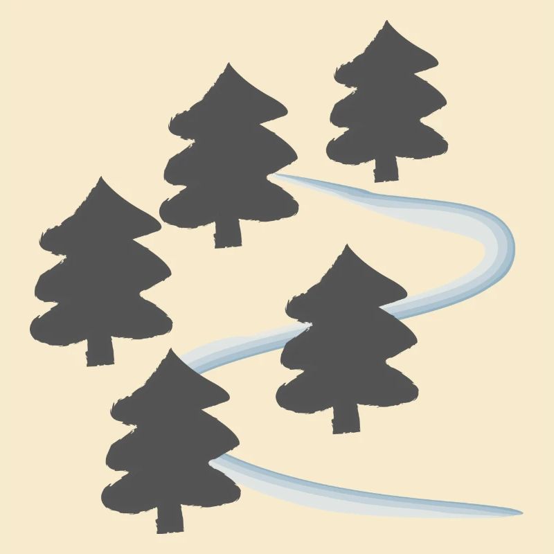 Wald und Fluss