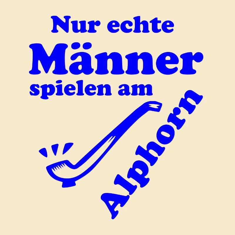 Alphorn blau