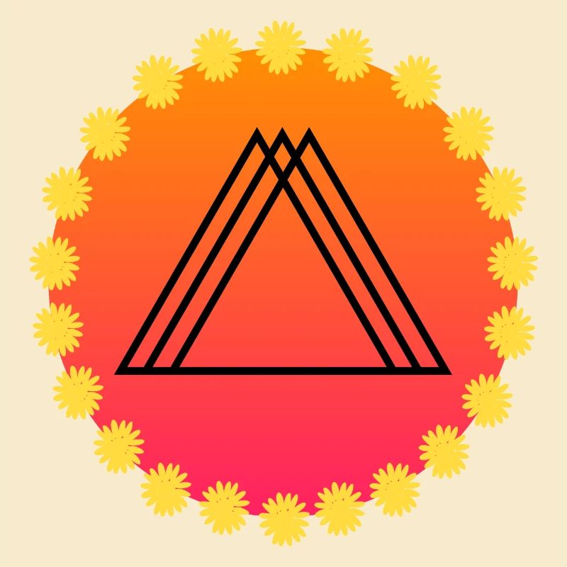 Triangles Soleil et Flower Power