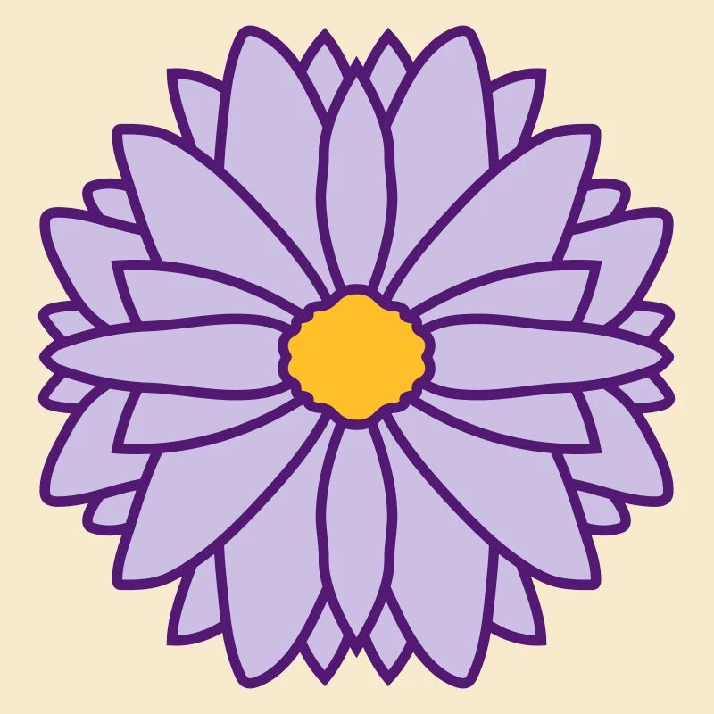 Runde Hübsche Blume Design