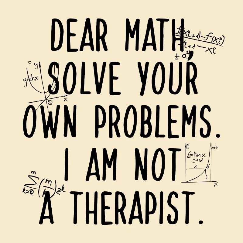 Dear Math, Solve Your Own Problem