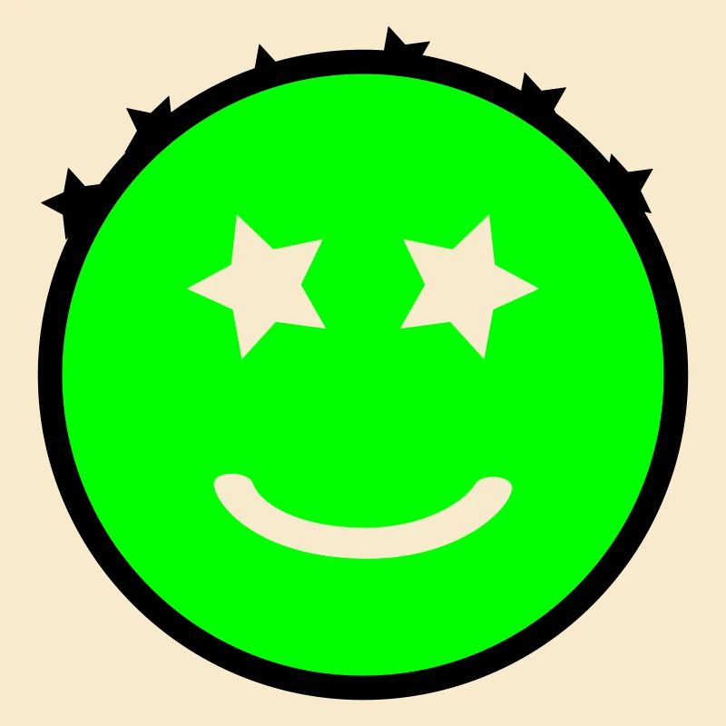Smiley with starry eyes | Vectorgraphic
