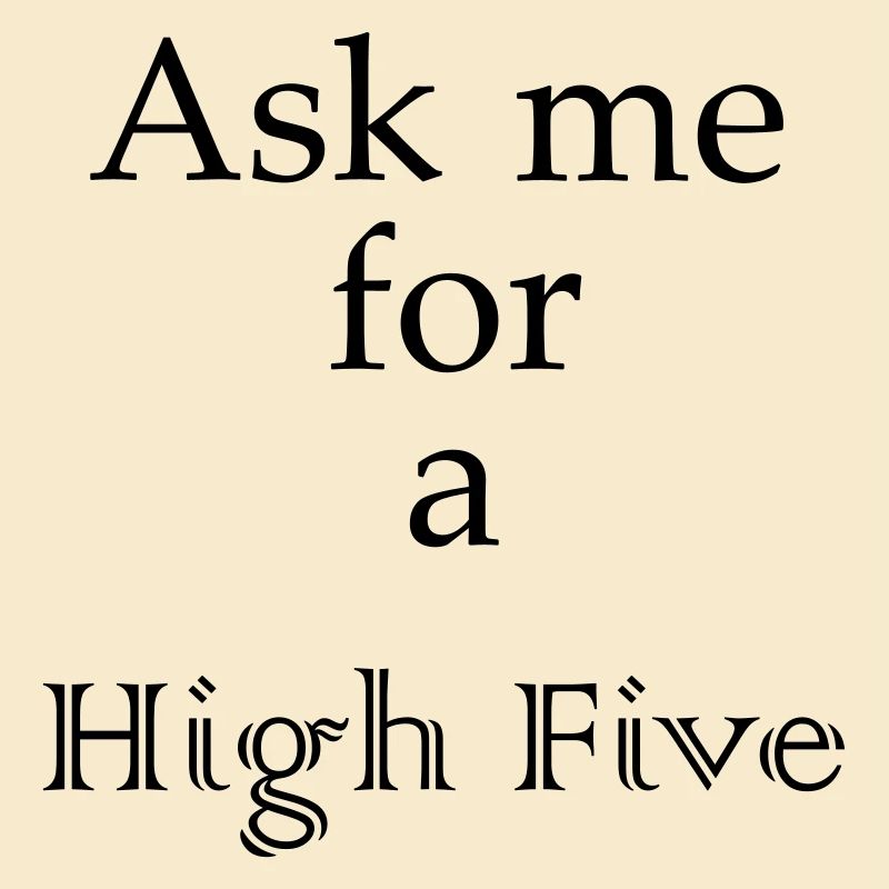 High Five - lettering