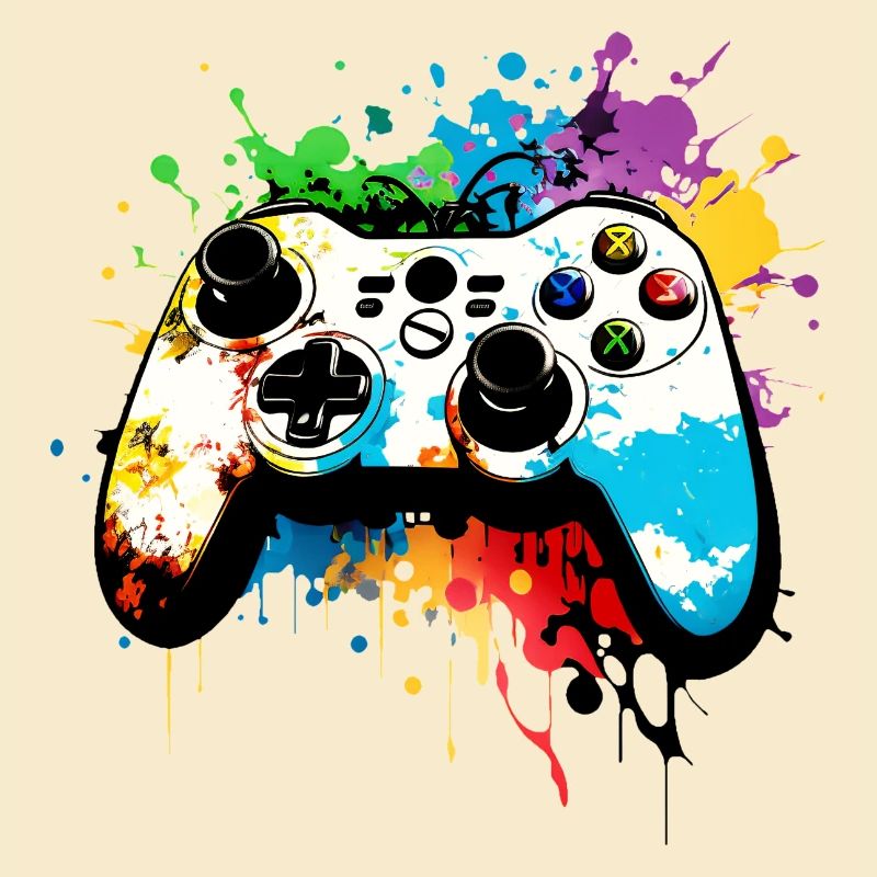 Gaming Controller Graffiti Computer Spiele Gamer