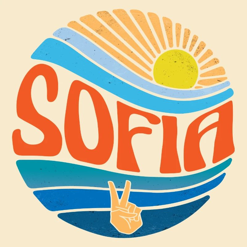 Sofia Hemd Vintage Sunset Sofia Groovy Tie Dye