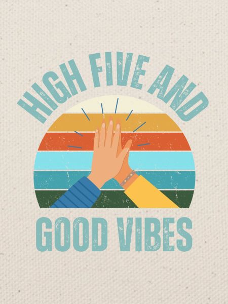 High Five und gute Laune