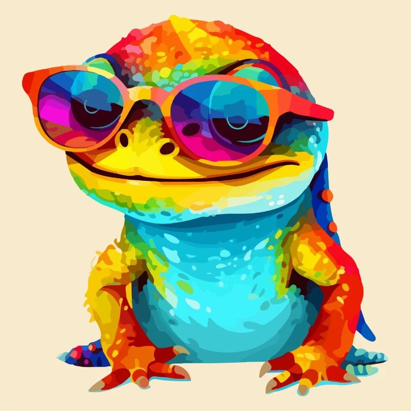 Ouk the spectacled lizard