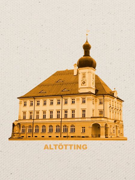 Altötting Rathaus Oberbayern Bayern