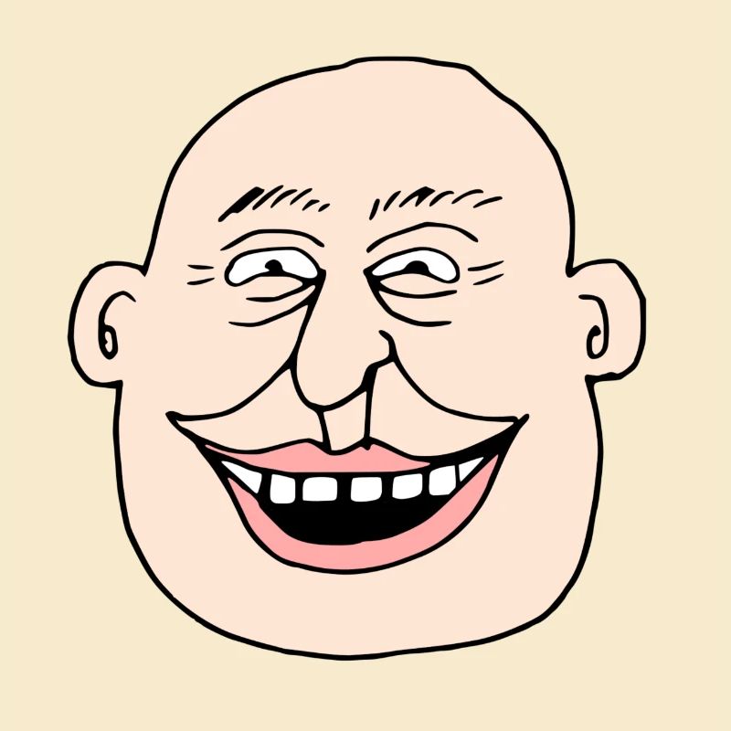 Comic Face Old Man