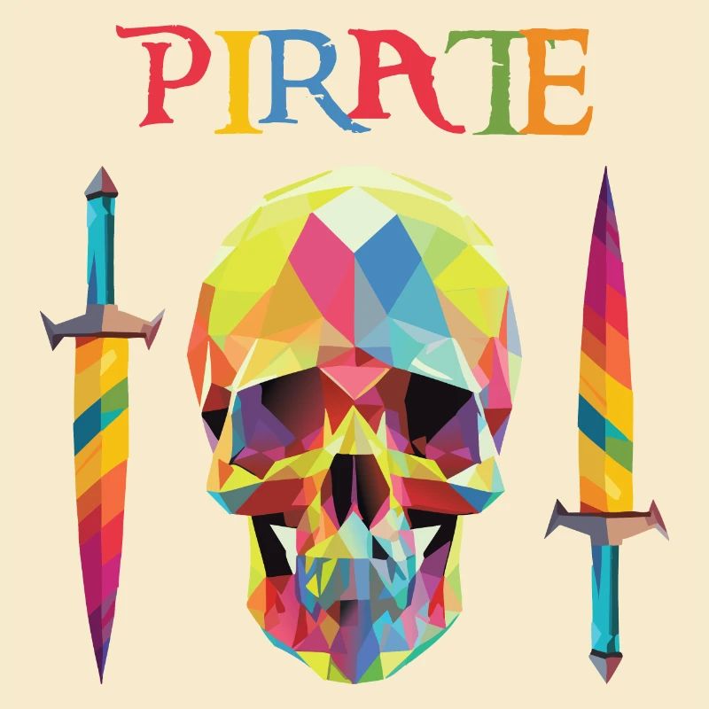 Pirate - Low Poly Skull