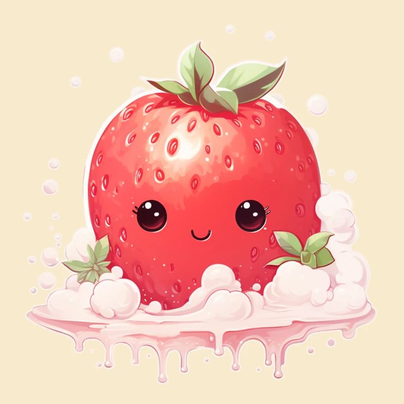 Erdbeere Kawaii