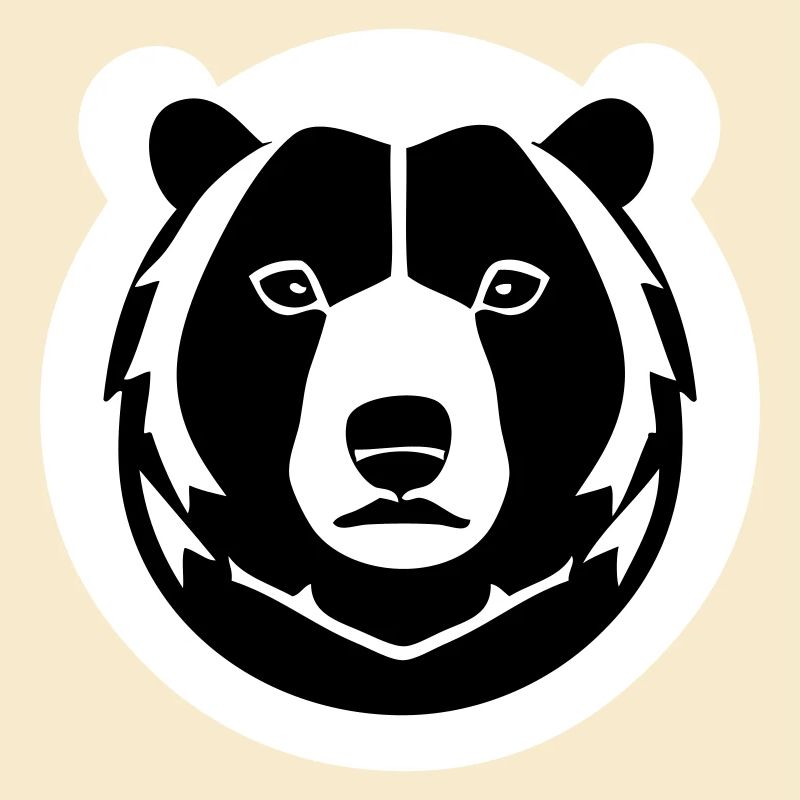 A strong fluffy bear in comic stalk