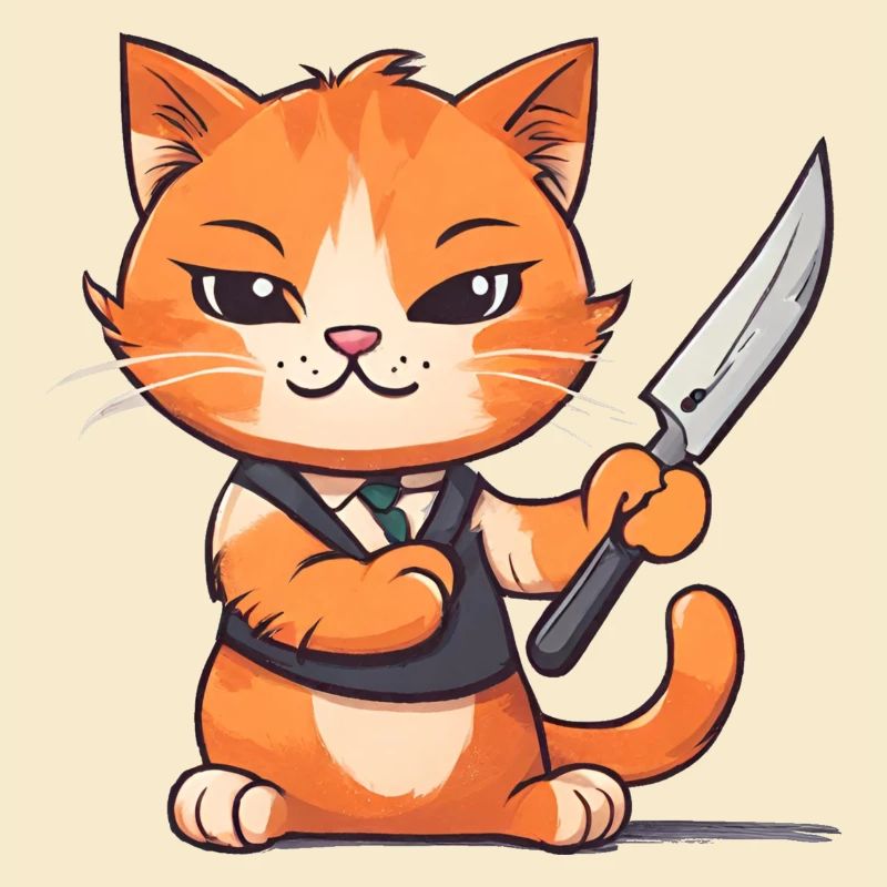 Orangefarbene Katze