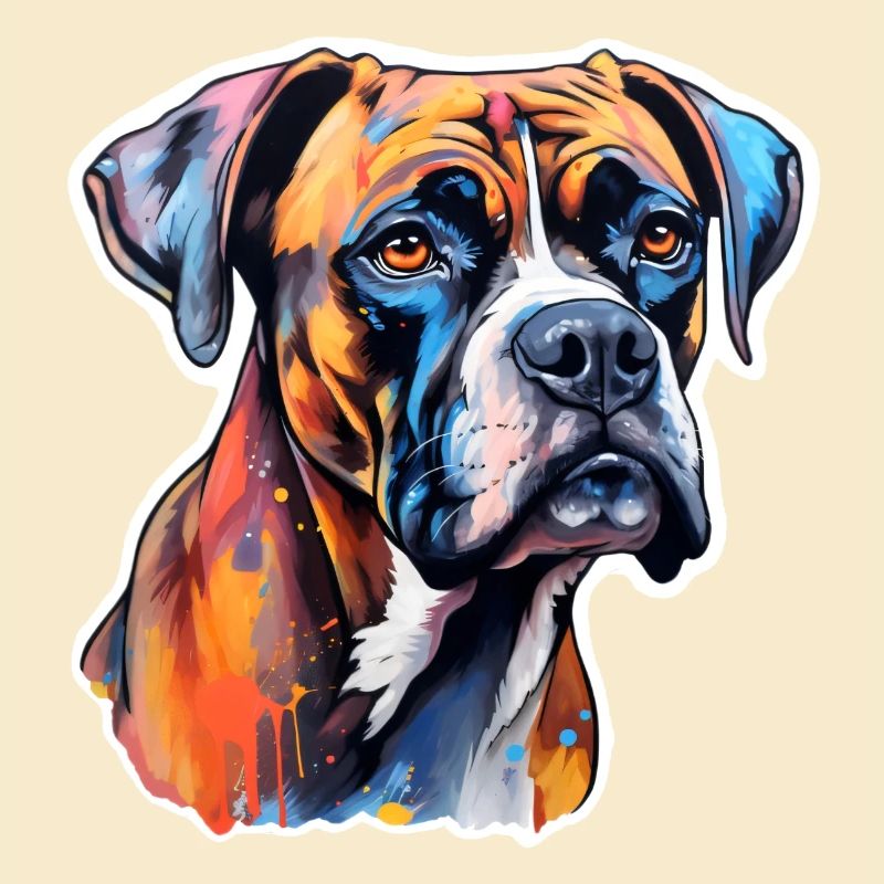 Boxer Head Psychedelic